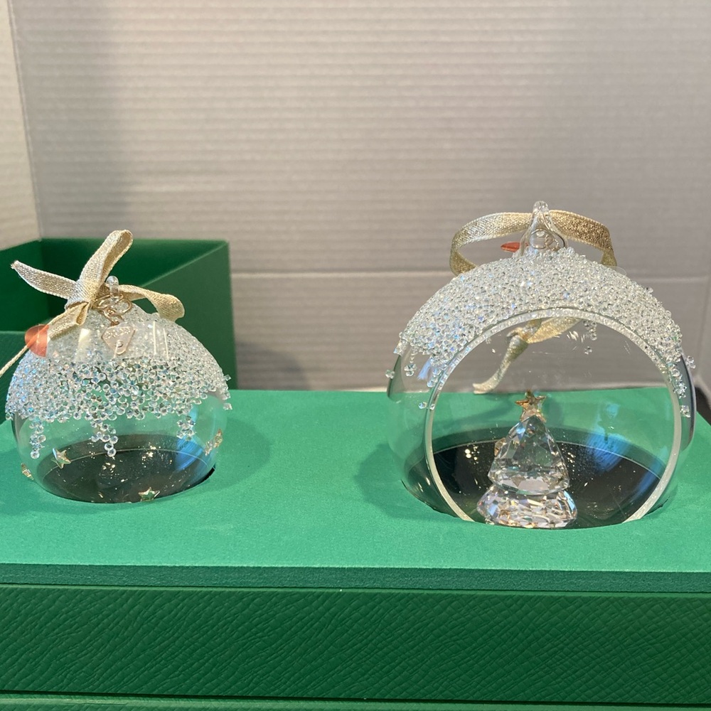 Swarovski Exclusive Ornament Set 2023 Christmas Ball Set - NIB - Sold out!